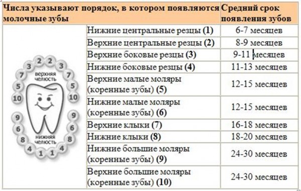 Симптоми прорізування зубів у немовлят