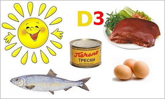 Вітамін Д 3: в яких продуктах міститься