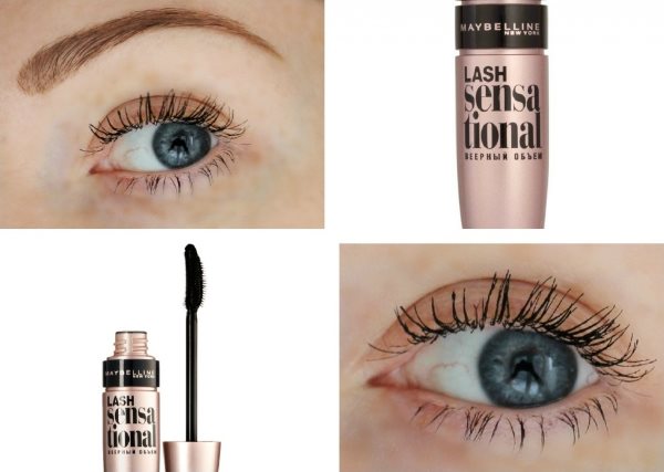 Туш Maybelline: Lash Sensational на віях.