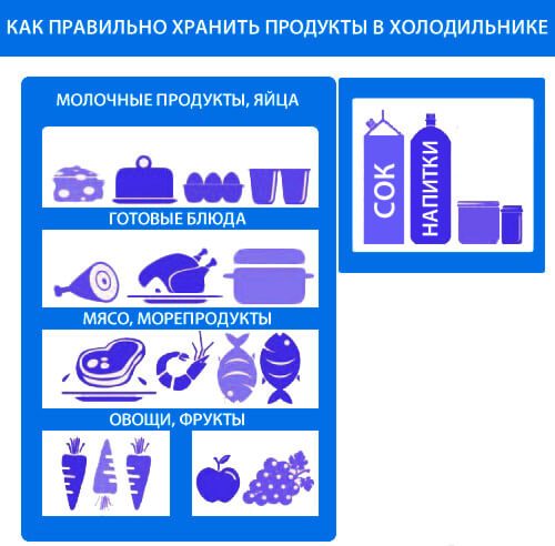 Як правильно зберігати продукти в холодильнику і без, влітку і взимку. Як зберігали продукти, коли не було холодильників